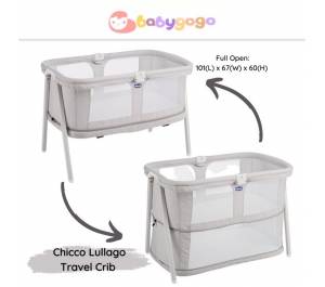 ￼Chicco Lullago Zip Crib Travel Baby Cot