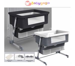Baby Co-sleeper Cot with Spacious Storage Basket