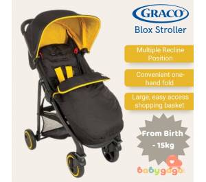 ￼Graco Blox Stroller - Black/Yellow