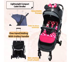 ￼Lightweight Compact Cabin Stroller Baby Pram