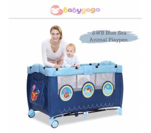 SWB Baby Portable Playpen Bedside Cot