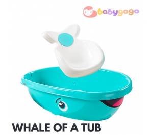 ￼BathTub 2 in 1 Fisher-Price Lovely Whale of a Tub Newborn Toddler Bath Shower Baby bathtub